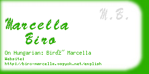 marcella biro business card